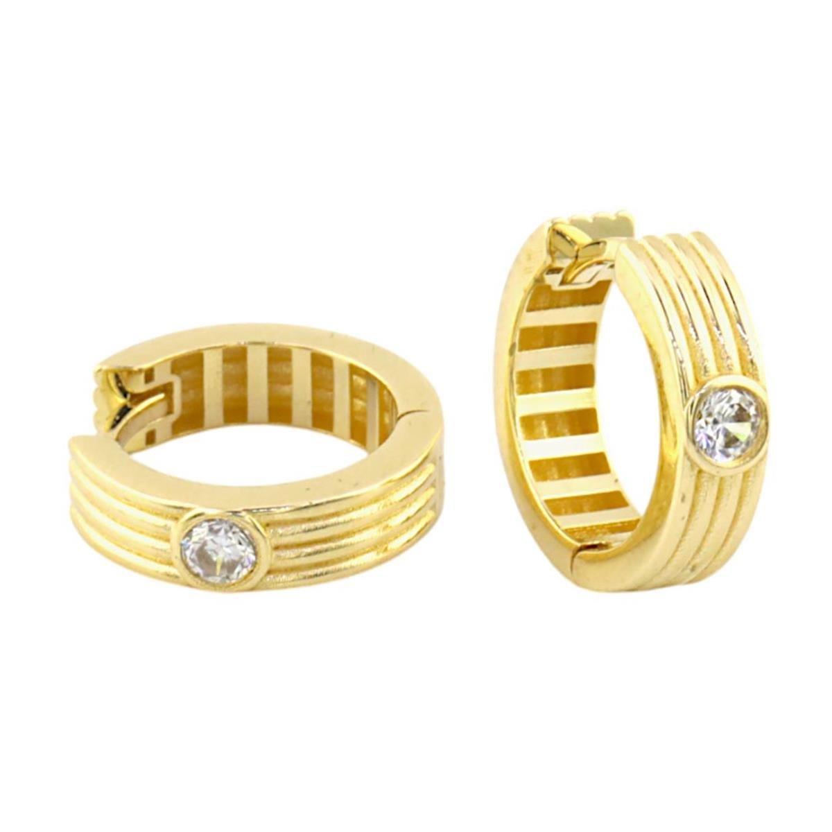 14 Ayar Altın Halka Küpe  -  F003894