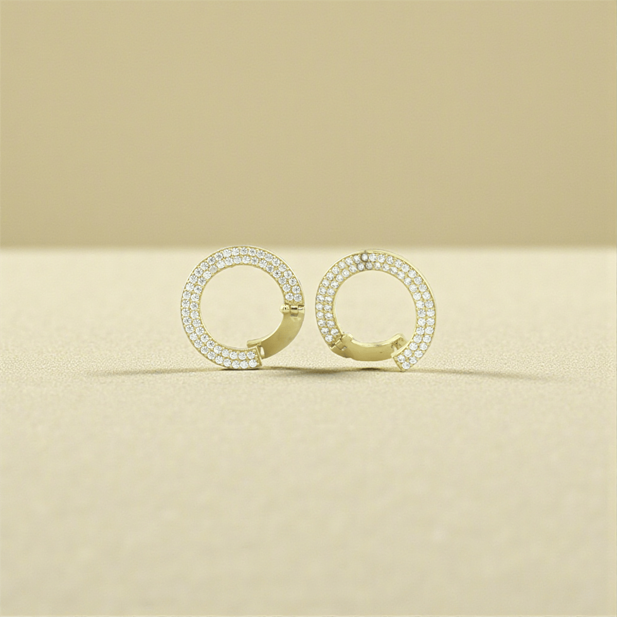 14 Ayar Altın Halka Küpe  -  K232850