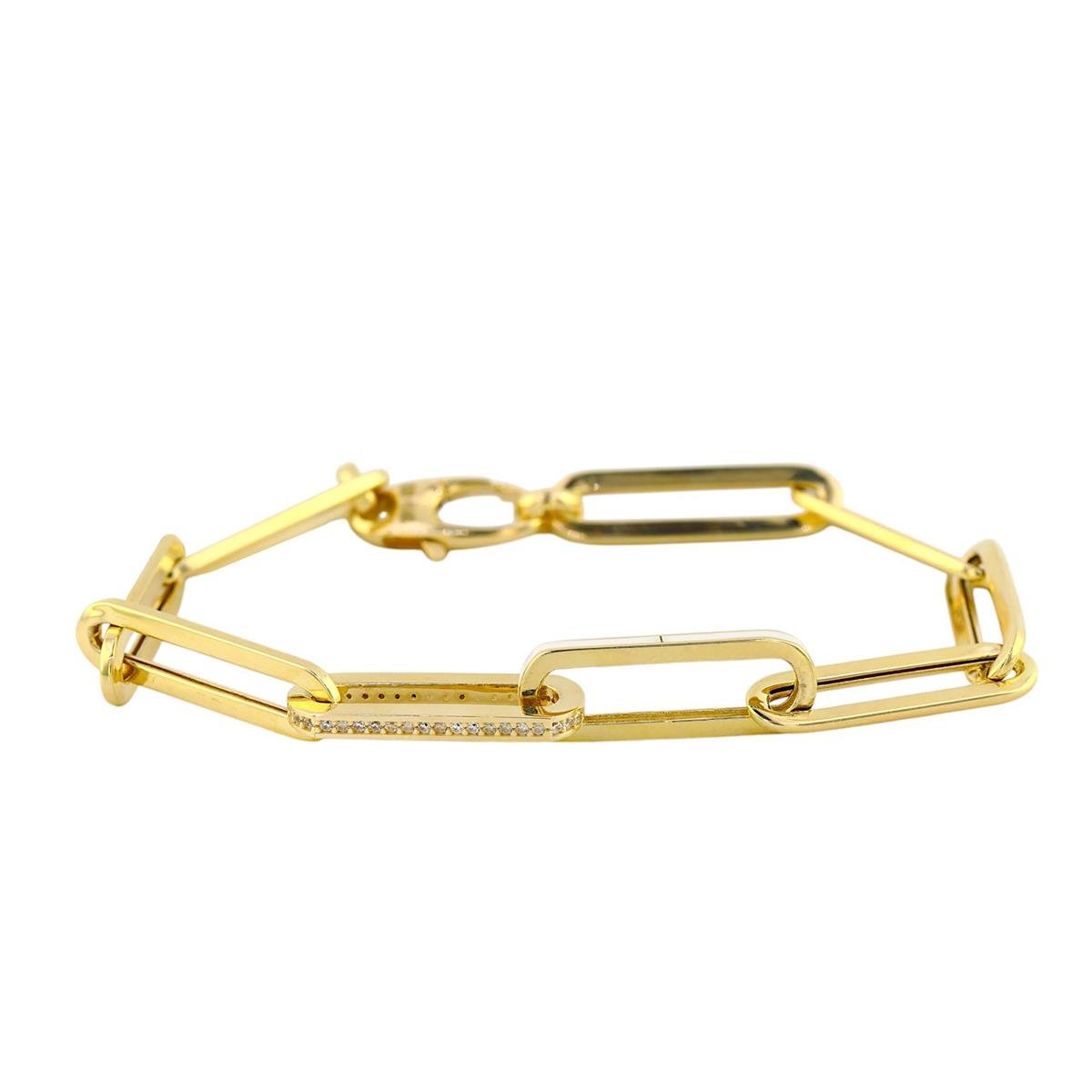 14 Ayar Altın Halloy Bileklik  -  0192573