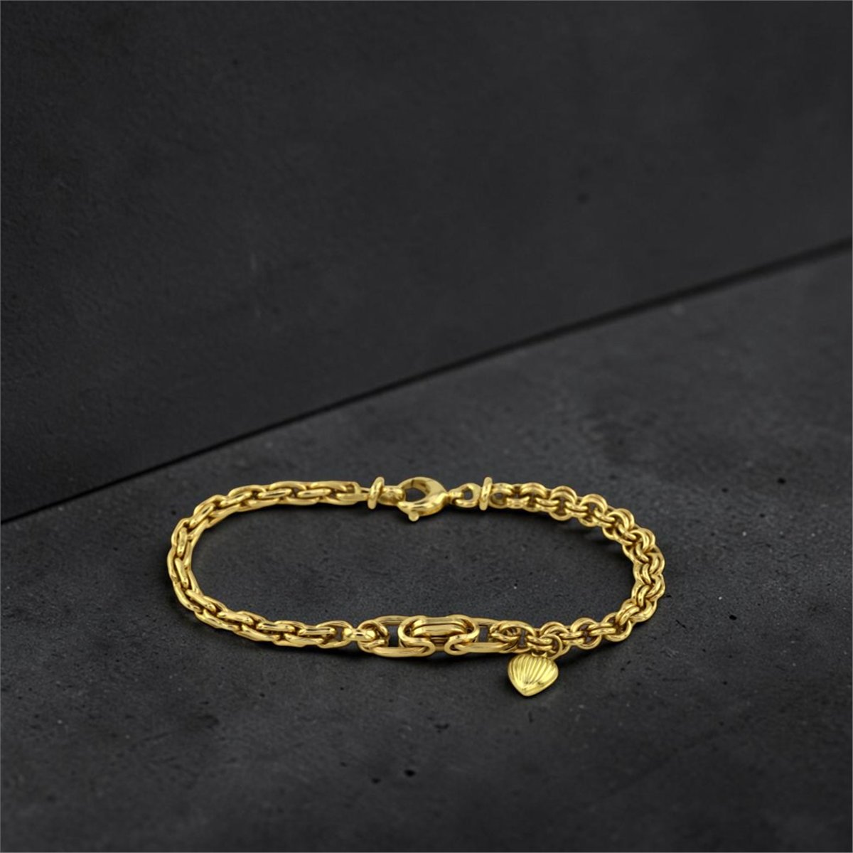 14 Ayar Altın Halloy Bileklik  -  K239563