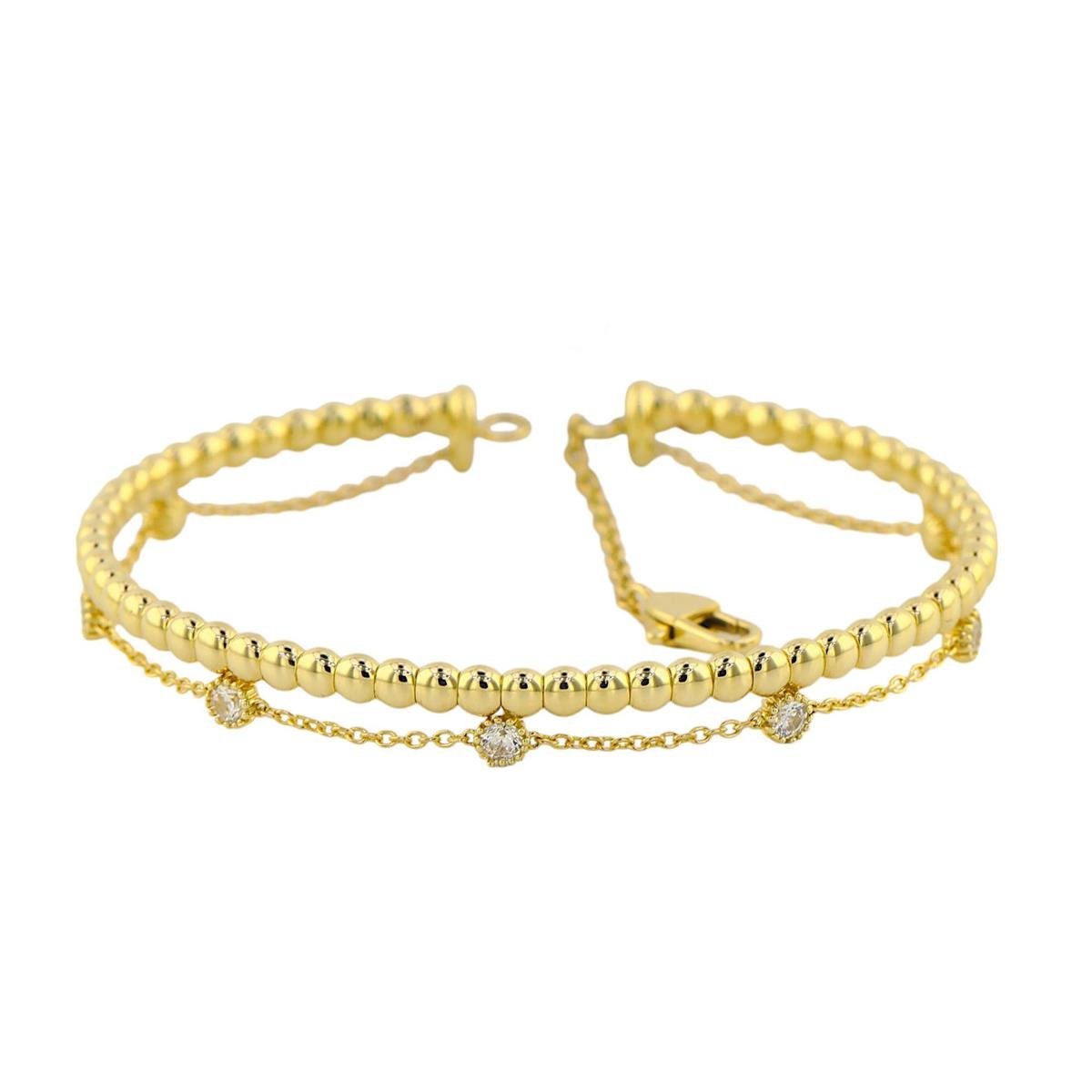 14 Ayar Altın Halloy Bilezik  -  0192586