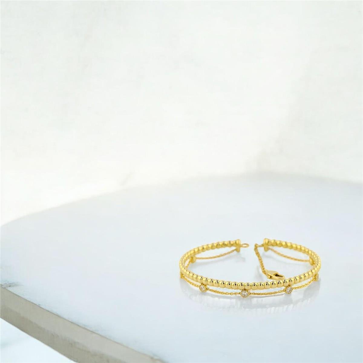 14 Ayar Altın Halloy Bilezik  -  0192586