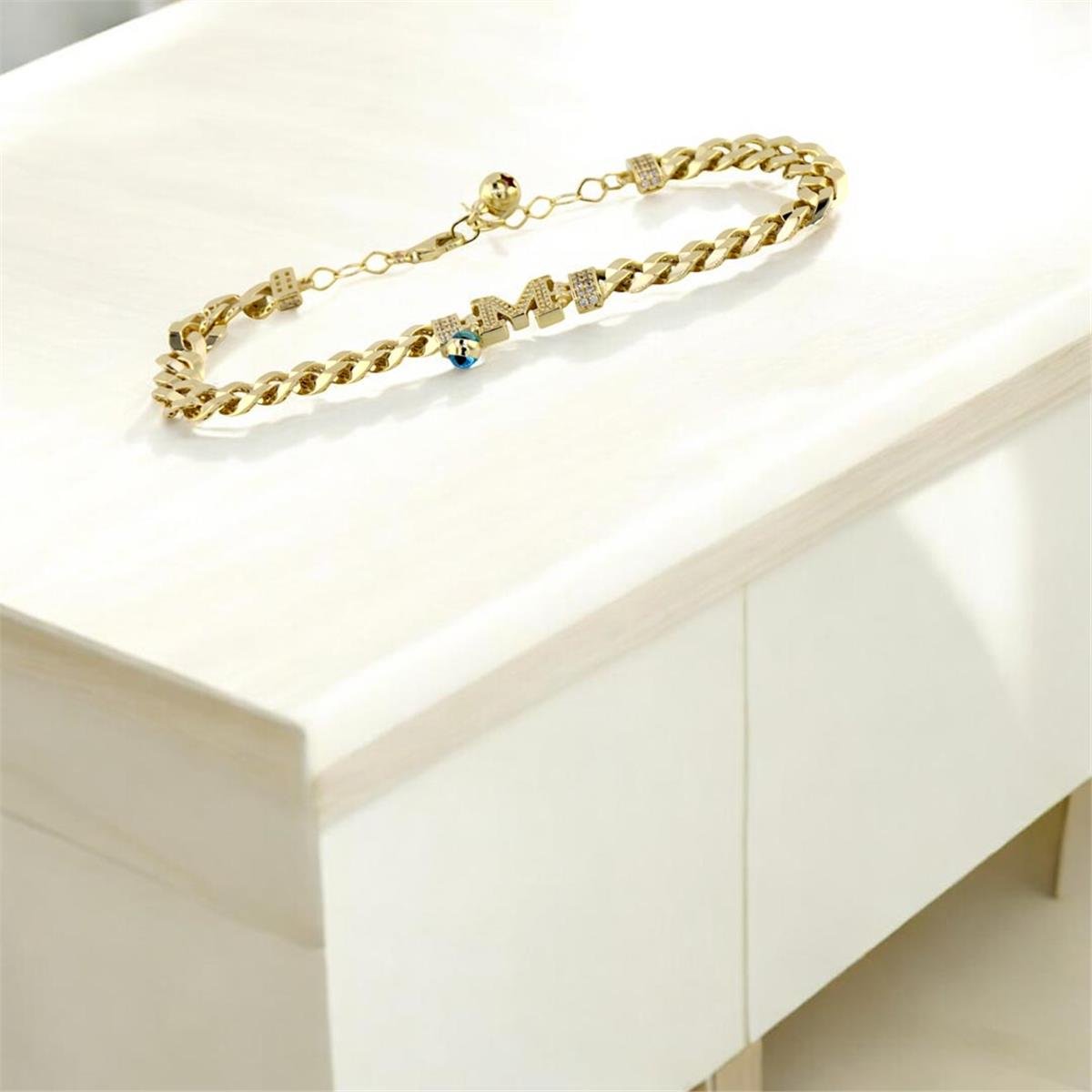 14 Ayar Altın Harfli Bileklik  -  0188394