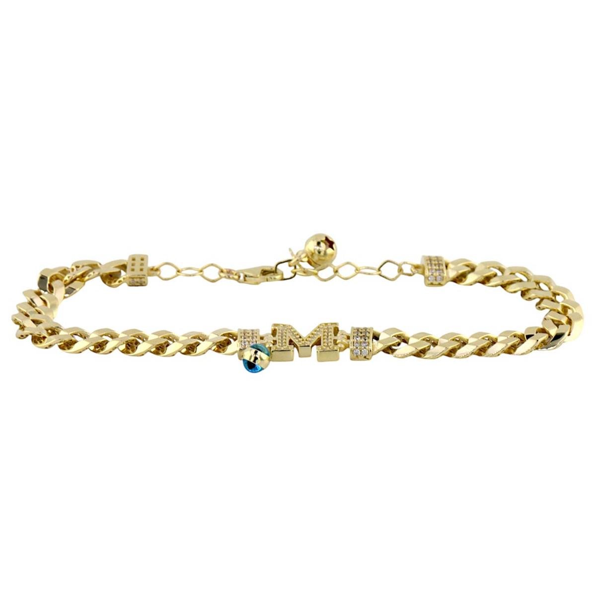 14 Ayar Altın Harfli Bileklik  -  0188394