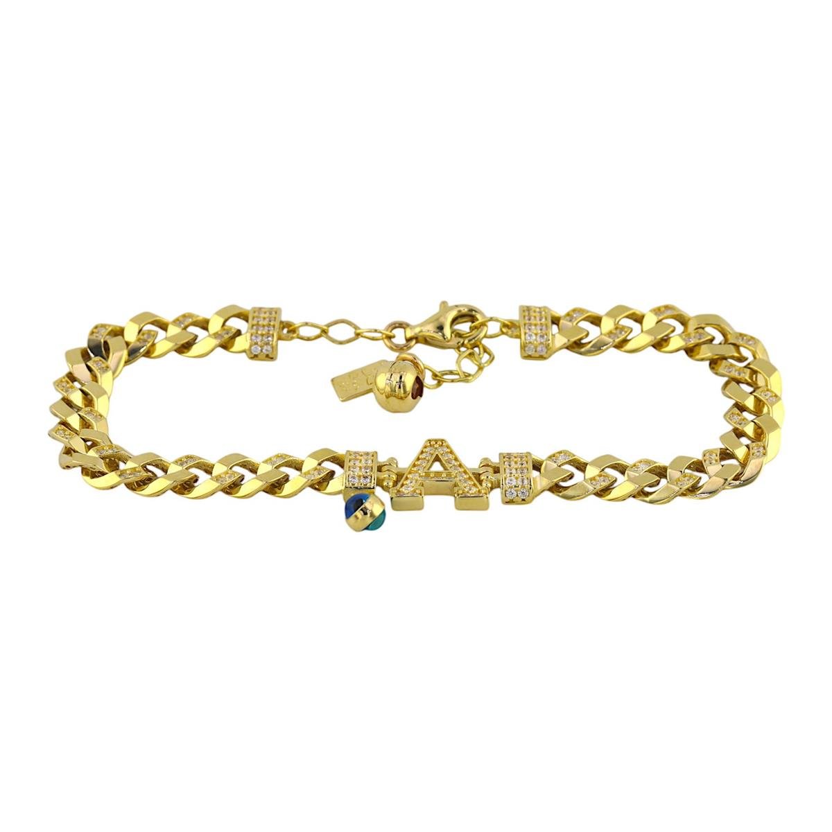 14 Ayar Altın Harfli Bileklik  -  0192633