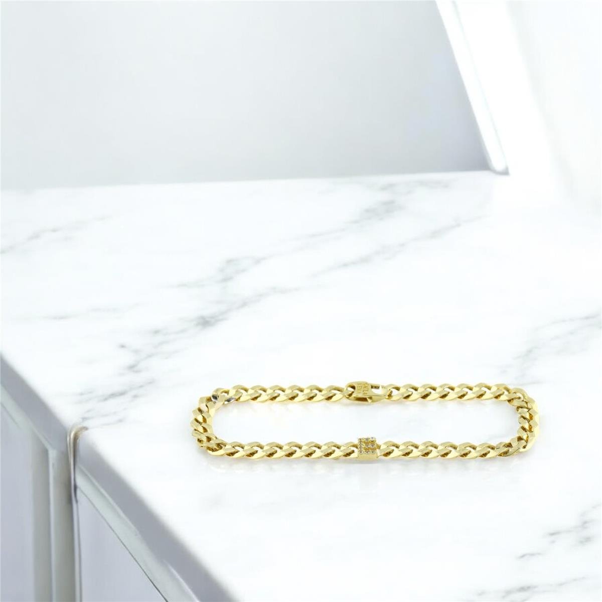 14 Ayar Altın Harfli Bileklik  -  0205203