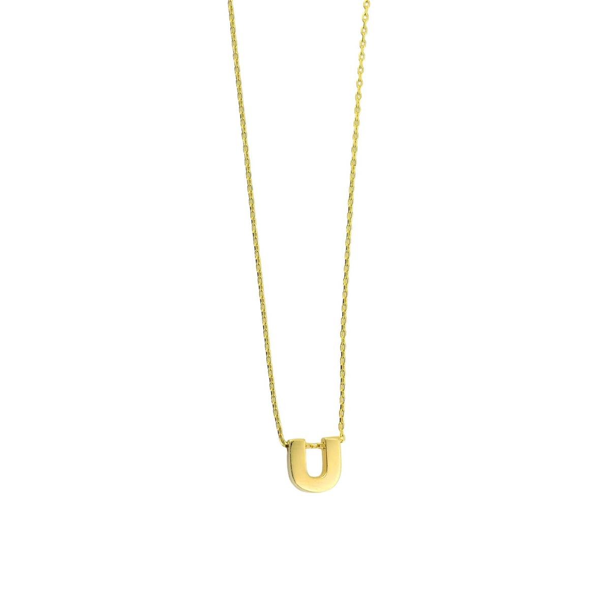 14 Ayar Altın Harfli Kolye  -  0184104