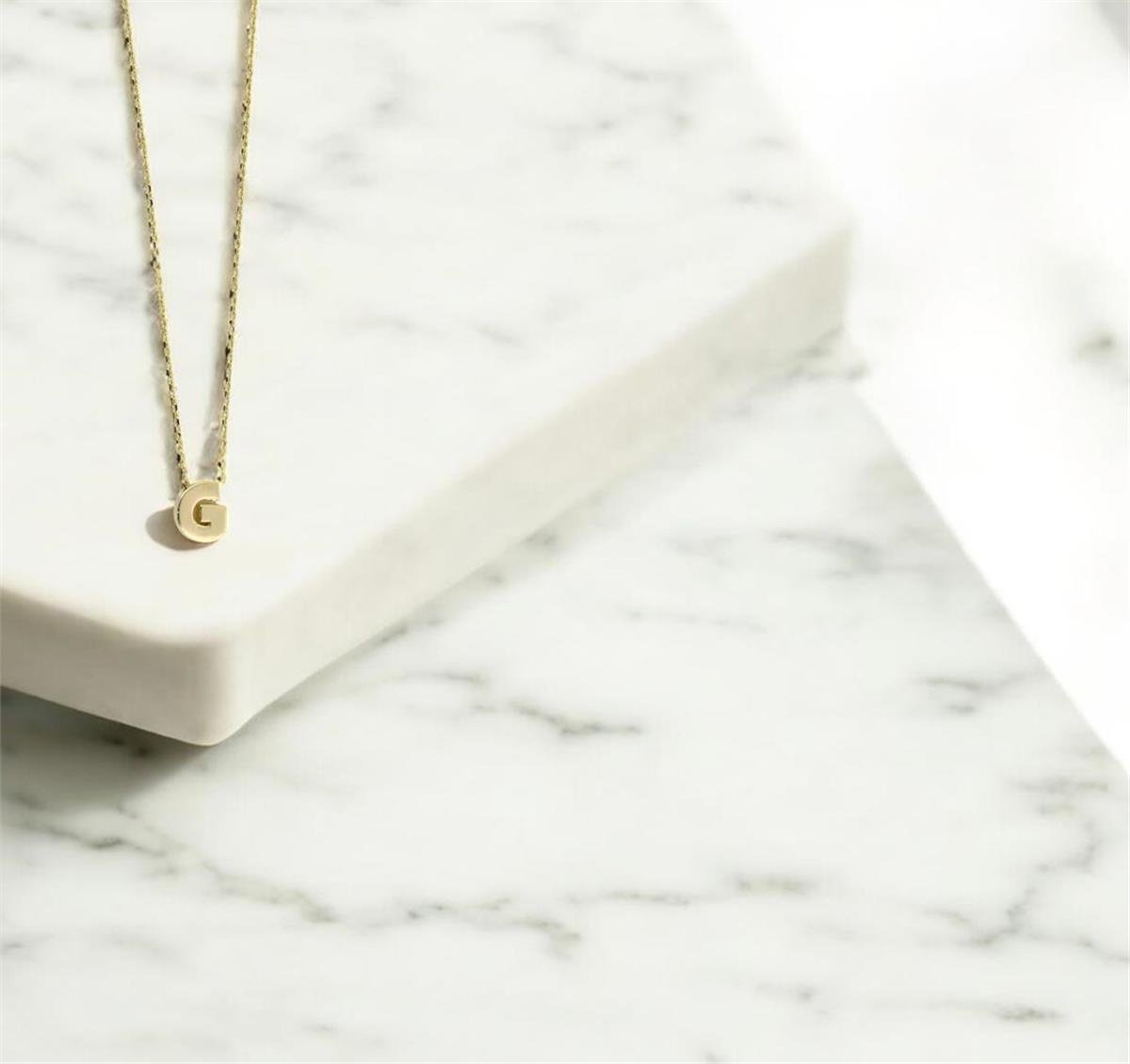 14 Ayar Altın Harfli Kolye  -  0191136