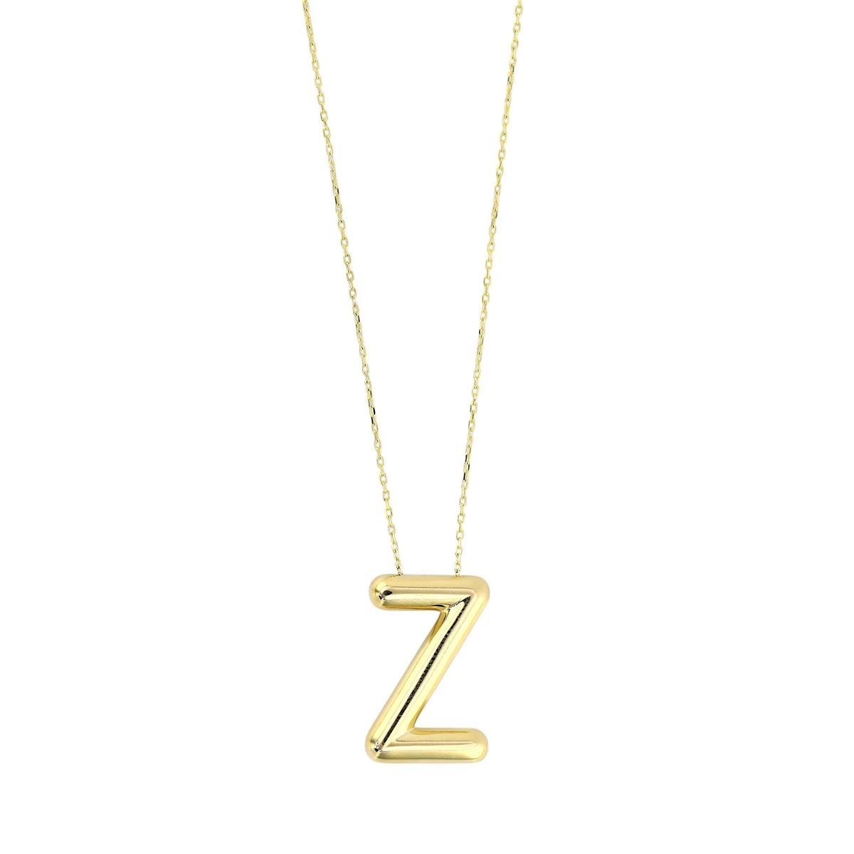 14 Ayar Altın Harfli Kolye  -  0192185