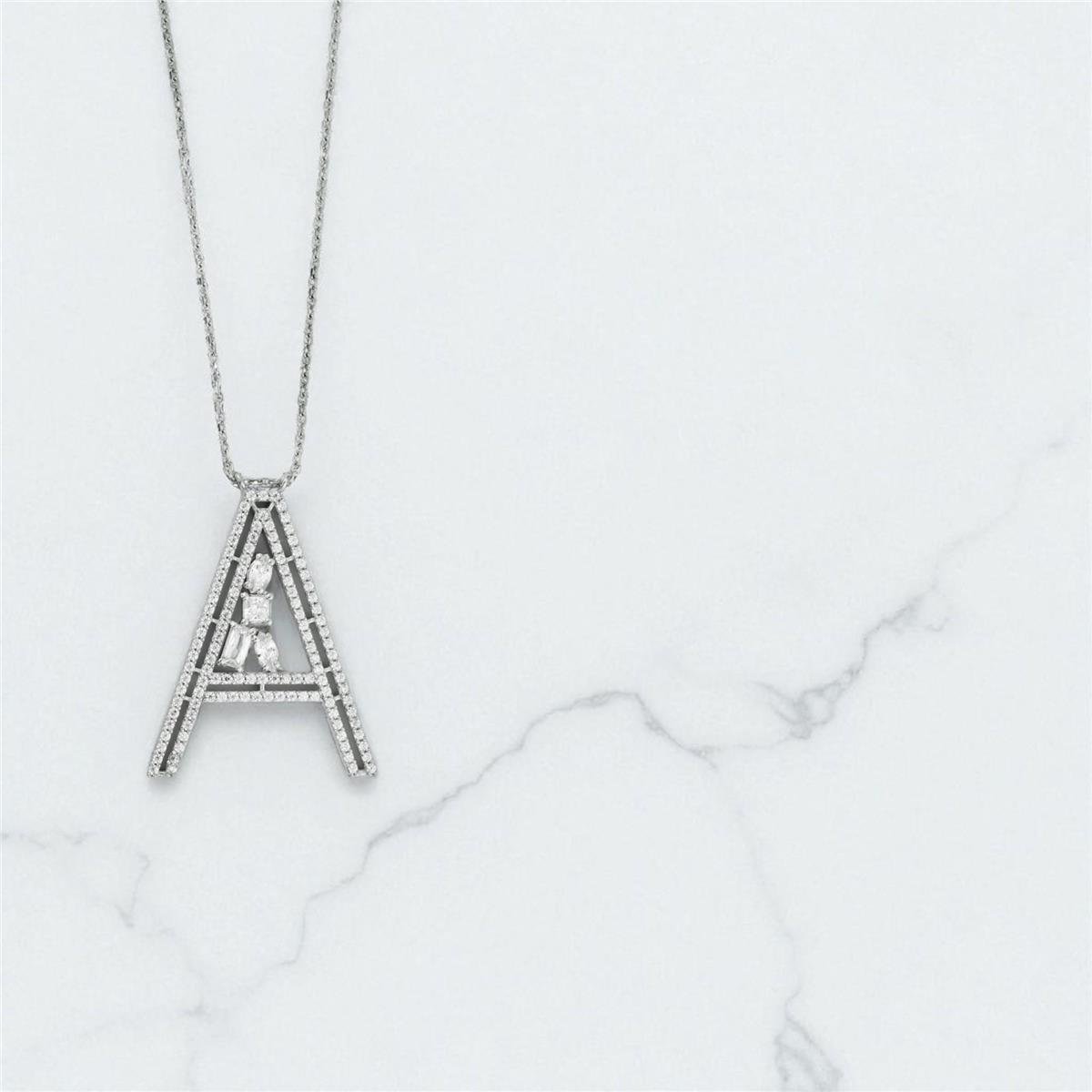 14 Ayar Altın Harfli Kolye  -  0198023