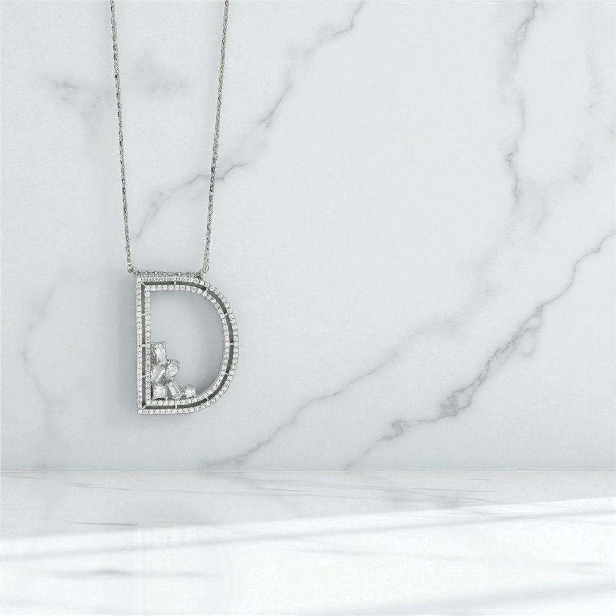 14 Ayar Altın Harfli Kolye  -  0198024