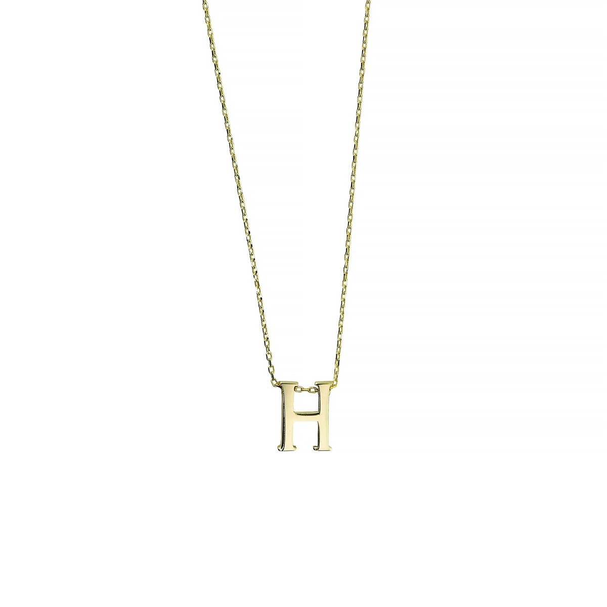 14 Ayar Altın Harfli Kolye  -  0201453