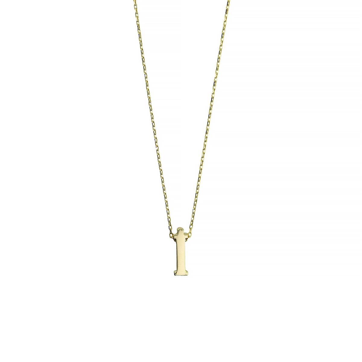 14 Ayar Altın Harfli Kolye  -  0201456