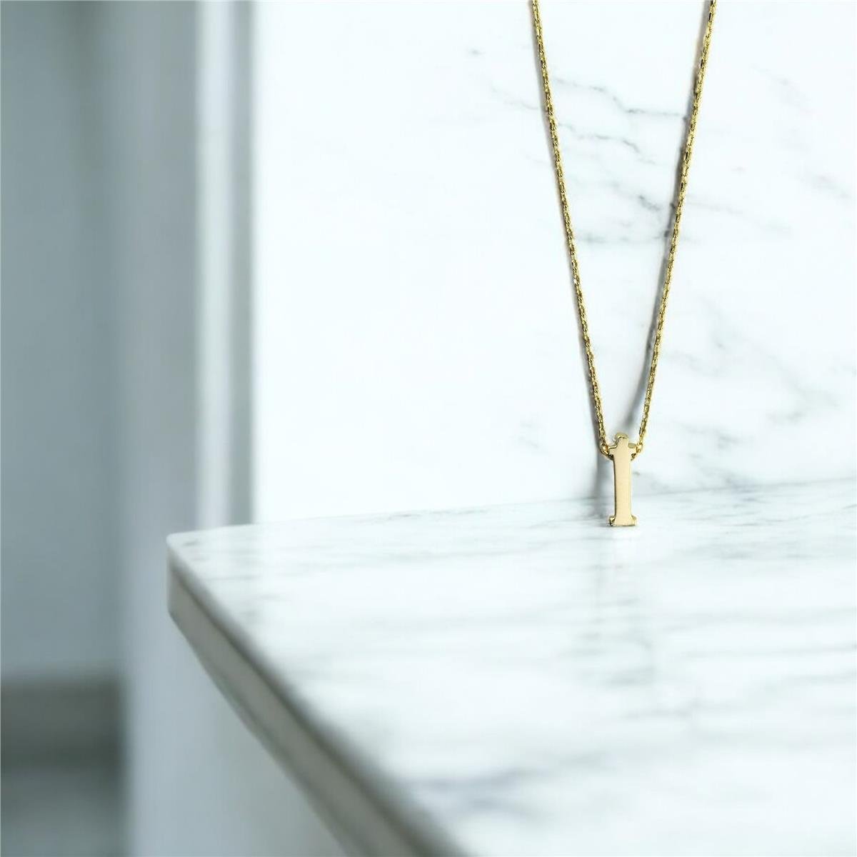 14 Ayar Altın Harfli Kolye  -  0201456