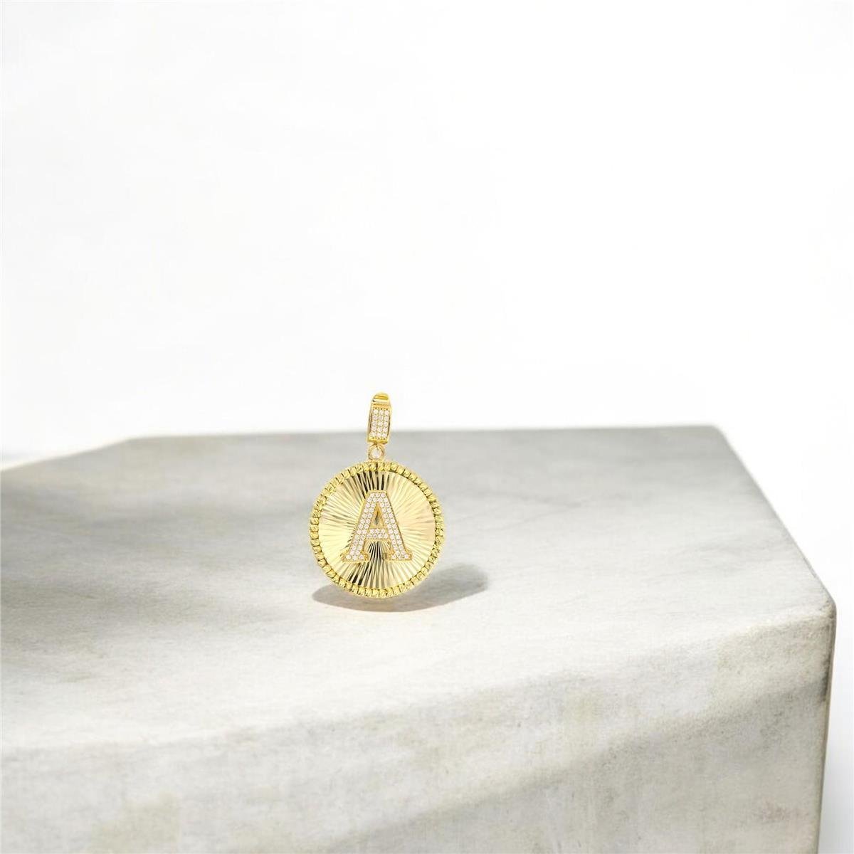 14 Ayar Altın Harfli Kolye Ucu  -  0188661