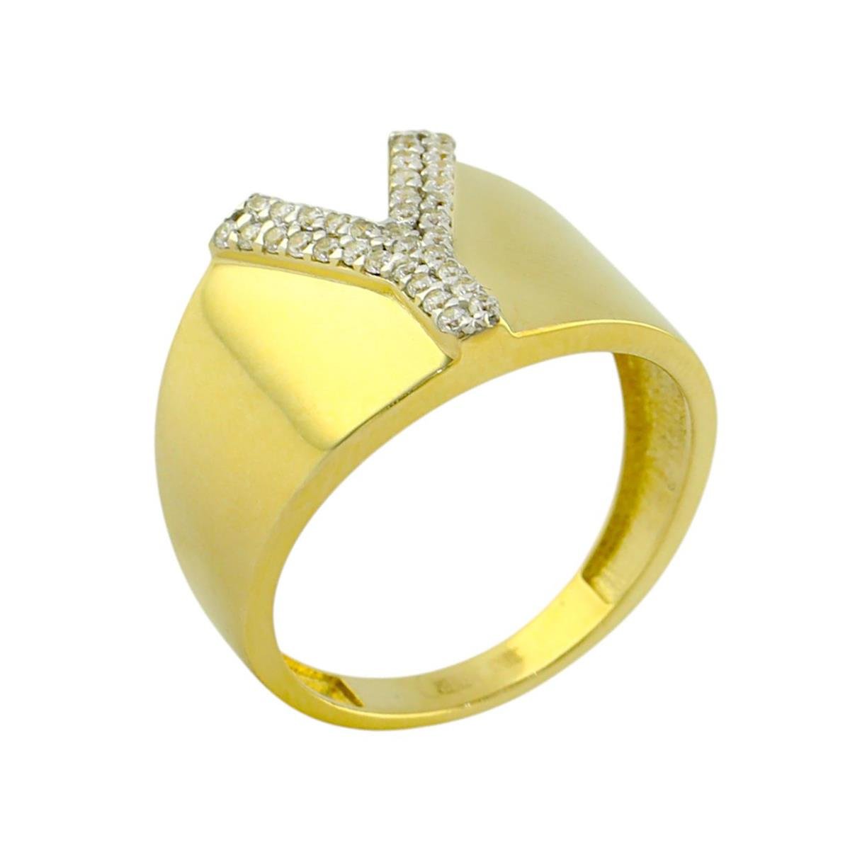 14 Ayar Altın Harfli Yüzük  -  0194062