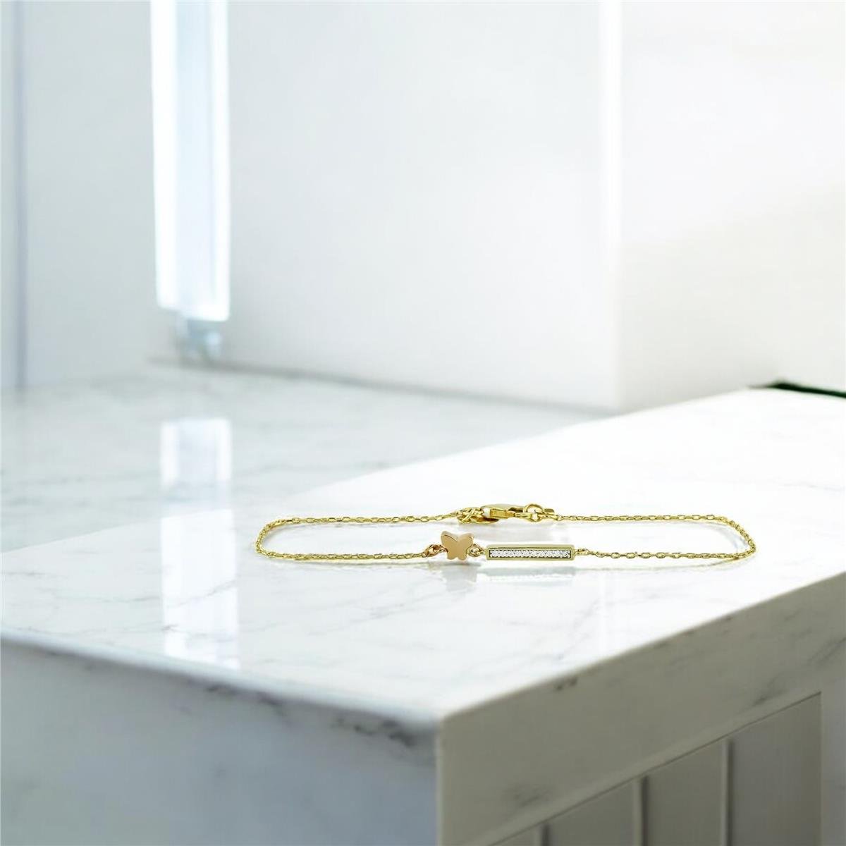 14 Ayar Altın Hayvan Figürlü Bileklik  -  0203359