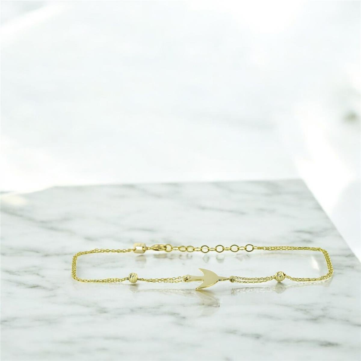 14 Ayar Altın Hayvan Figürlü Bileklik  -  0201379