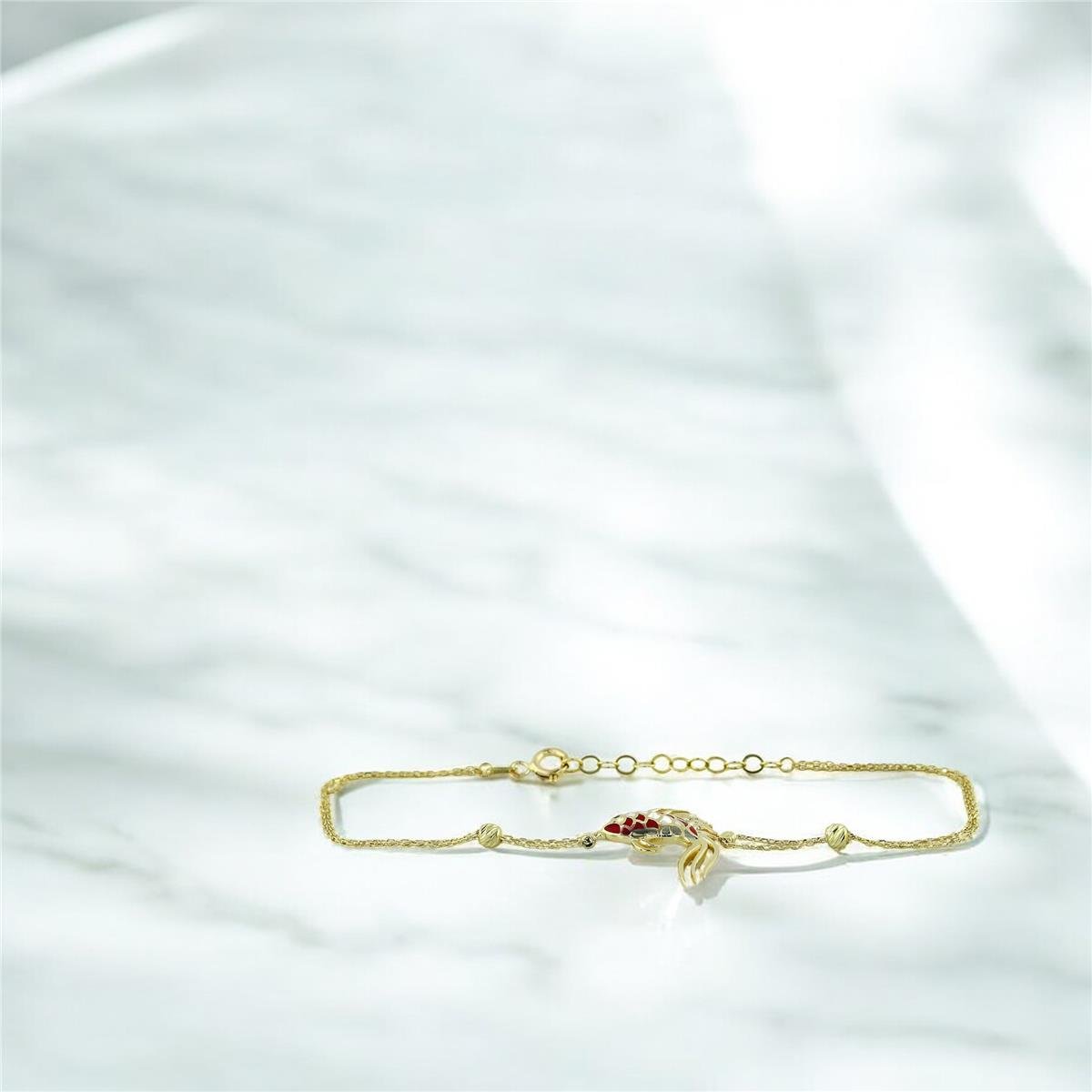 14 Ayar Altın Hayvan Figürlü Bileklik  -  0201377