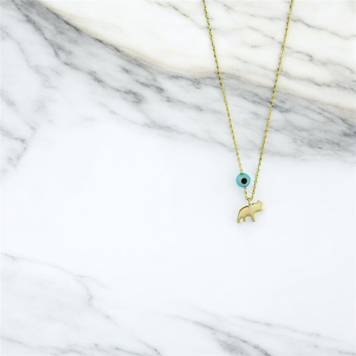 14 Ayar Altın Hayvan Figürlü Kolye  -  0201239