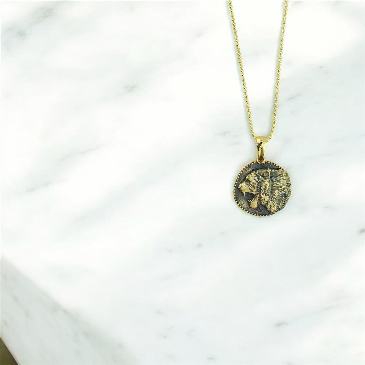 14 Ayar Altın Hayvan Figürlü Kolye  -  0203721