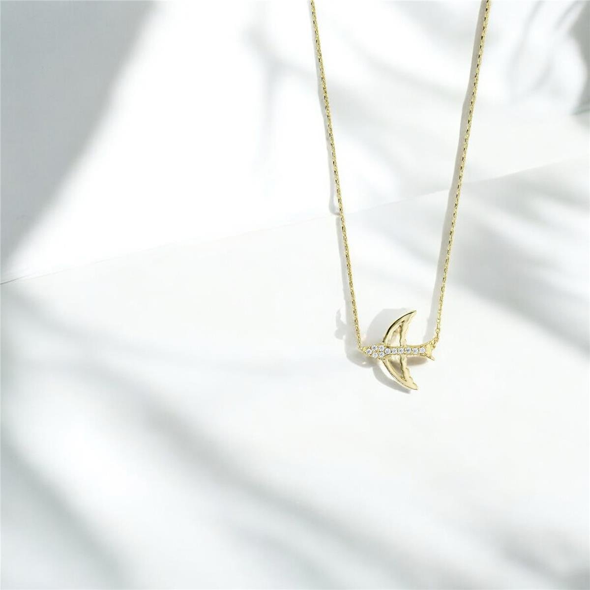 14 Ayar Altın Hayvan Figürlü Kolye  -  0201241