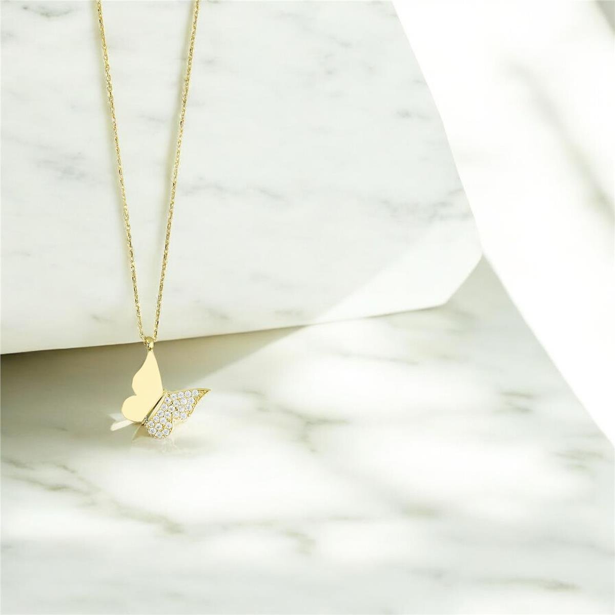 14 Ayar Altın Hayvan Figürlü Kolye  -  0201236