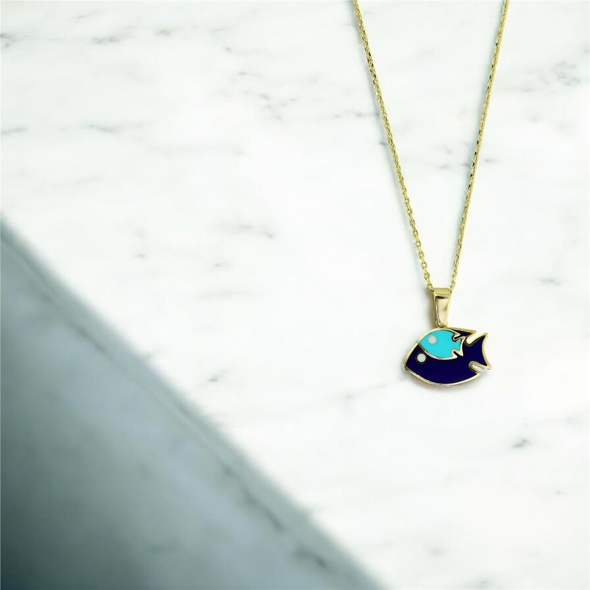 14 Ayar Altın Hayvan Figürlü Kolye  -  0203481