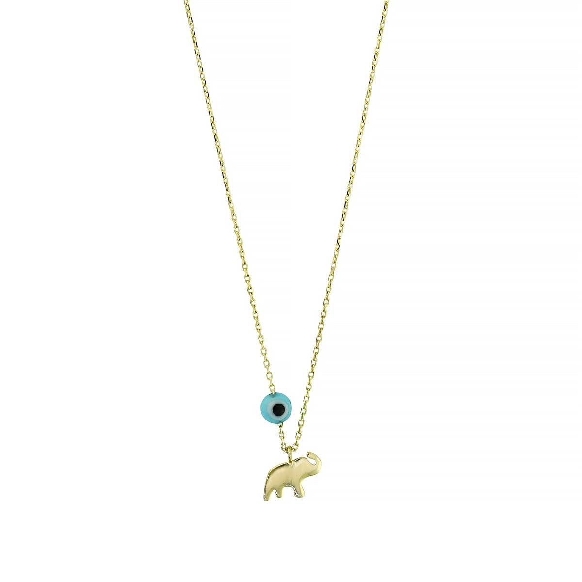 14 Ayar Altın Hayvan Figürlü Kolye  -  0201239