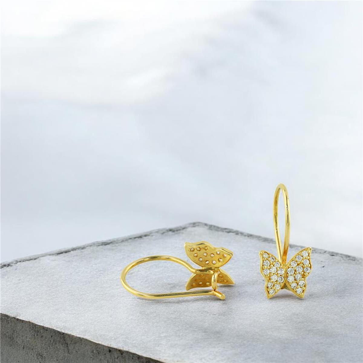 14 Ayar Altın Hayvan Figürlü Küpe  -  0204377