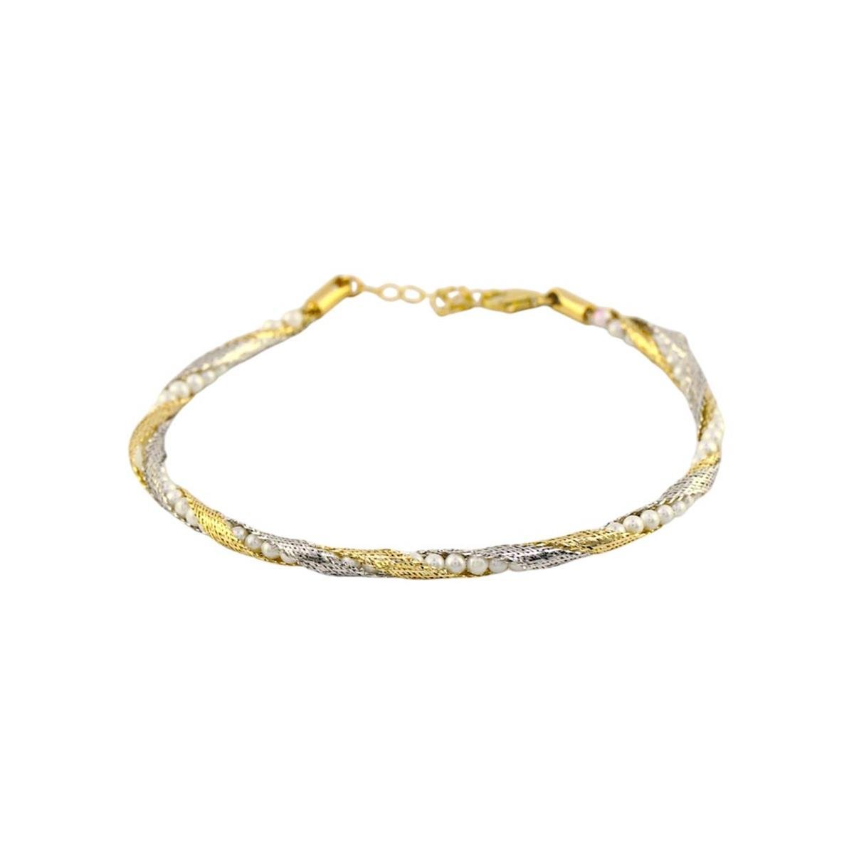 14 Ayar Altın İncili Bileklik  -  0191105