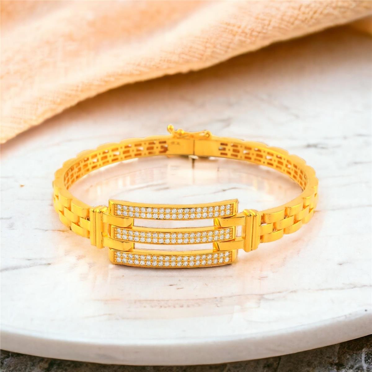 14 Ayar Altın Kaburga Bilezik  -  0180376