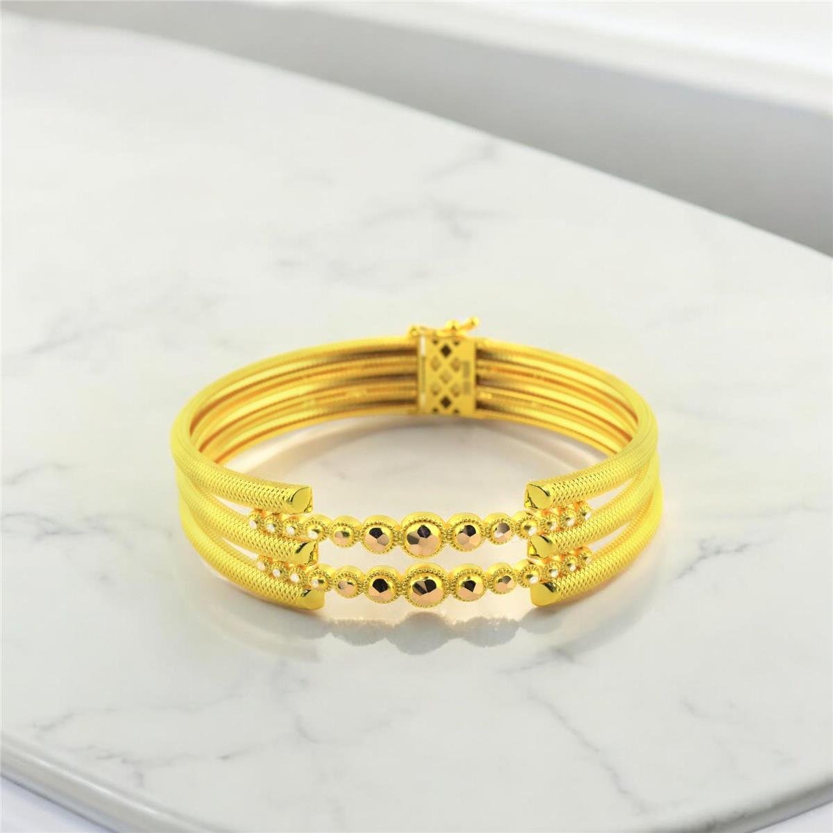 14 Ayar Altın Kaburga Bilezik  -  F003192