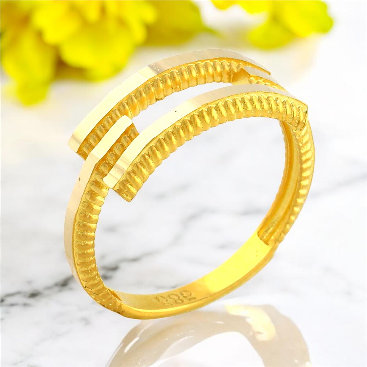 14 Ayar Altın Kaburga Yüzük  -  0201146