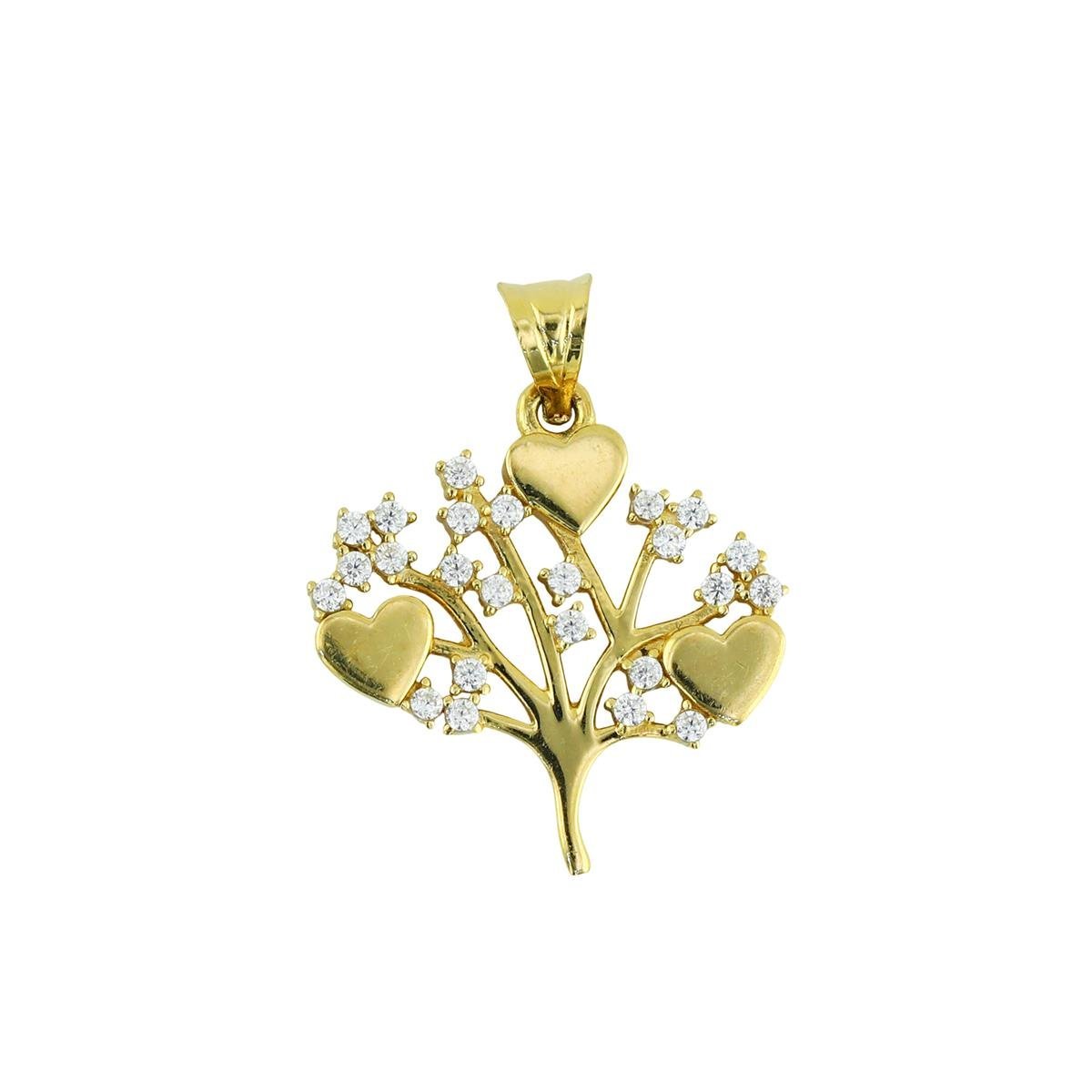14 Ayar Altın Kalpli Kolye Ucu  -  0204408