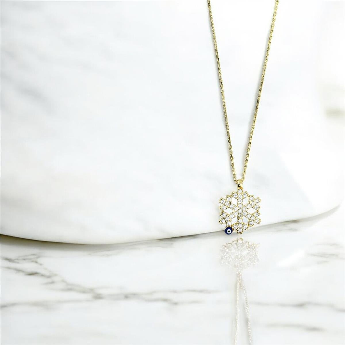 14 Ayar Altın Kartaneli Kolye  -  0201278