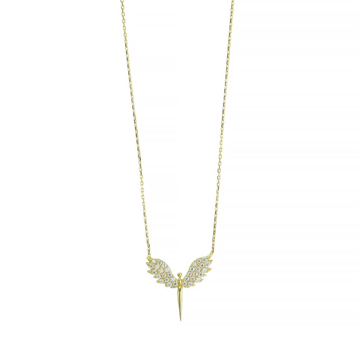 14 Ayar Altın Melek Kolye  -  0201269