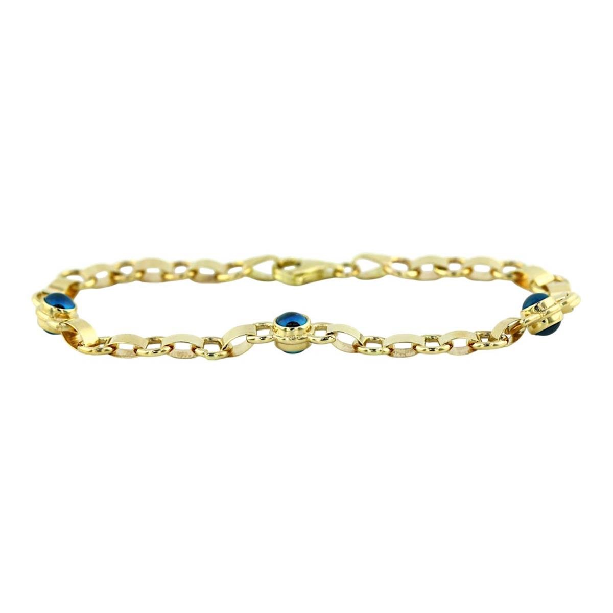 14 Ayar Altın Nazar Boncuklu Bileklik  -  0200953