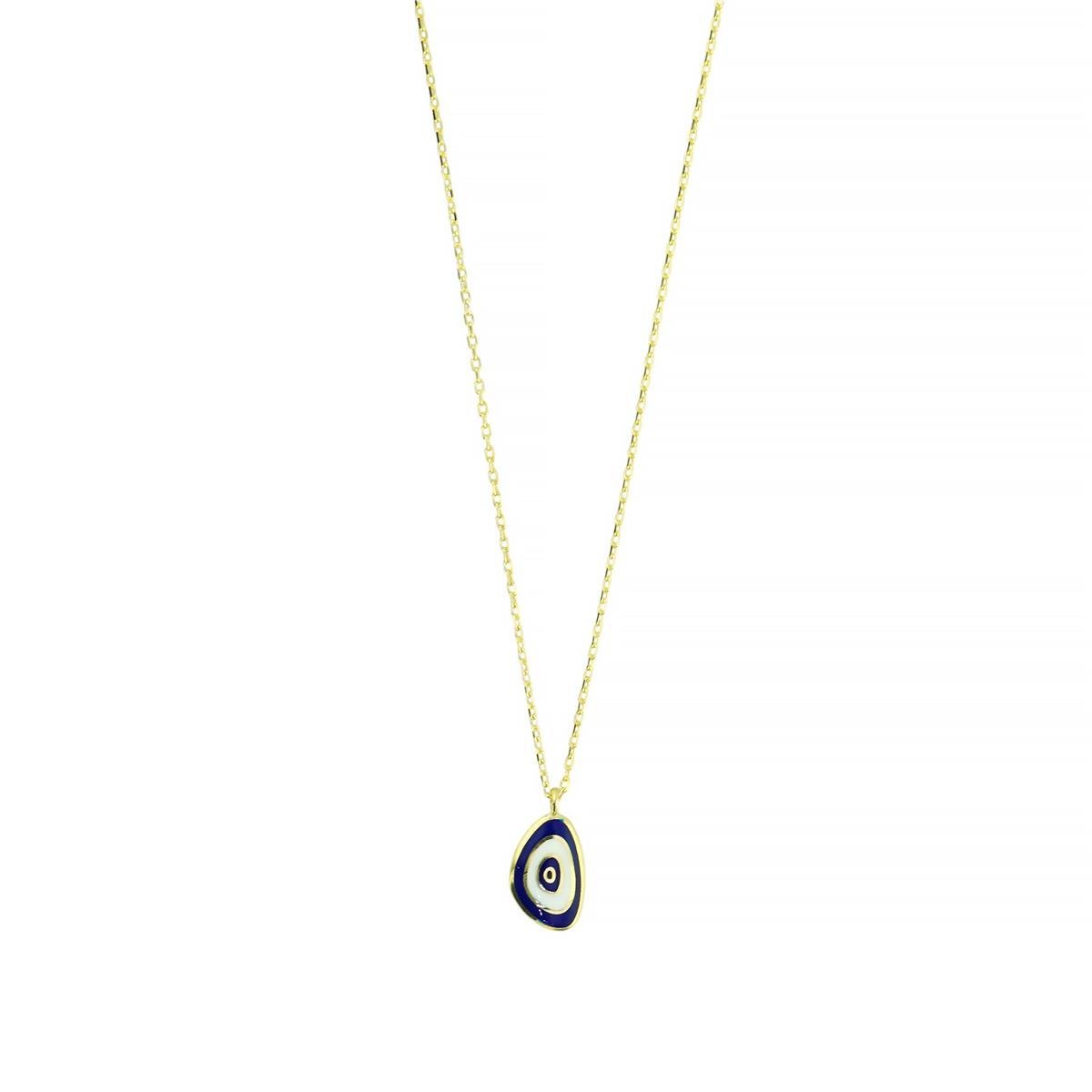 14 Ayar Altın Nazar Boncuklu Kolye  -  0205140