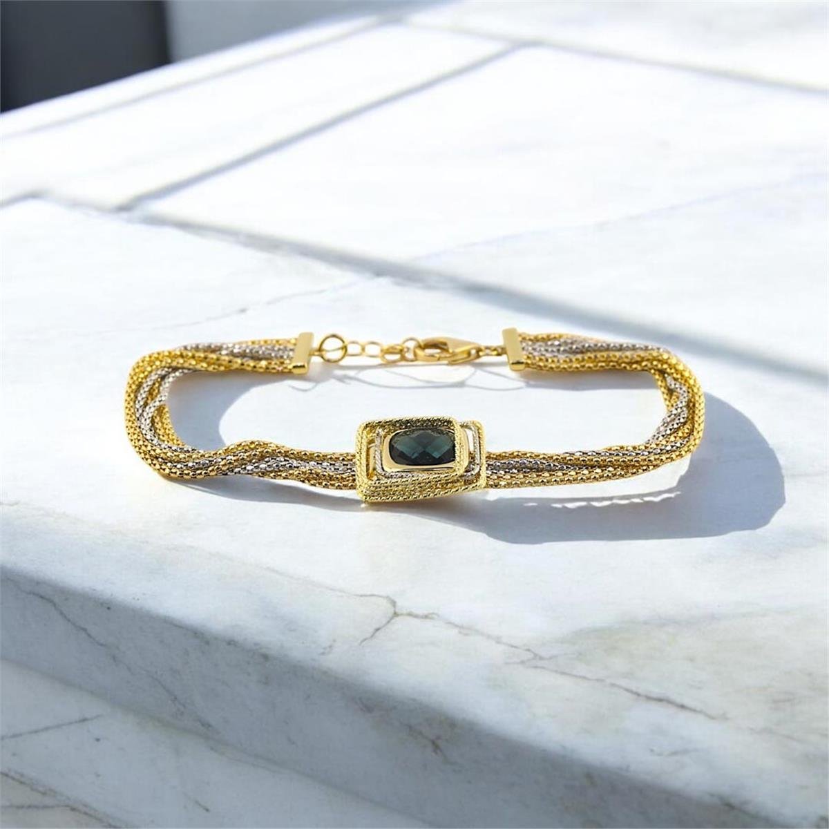 14 Ayar Altın Renkli Bileklik  -  0191098