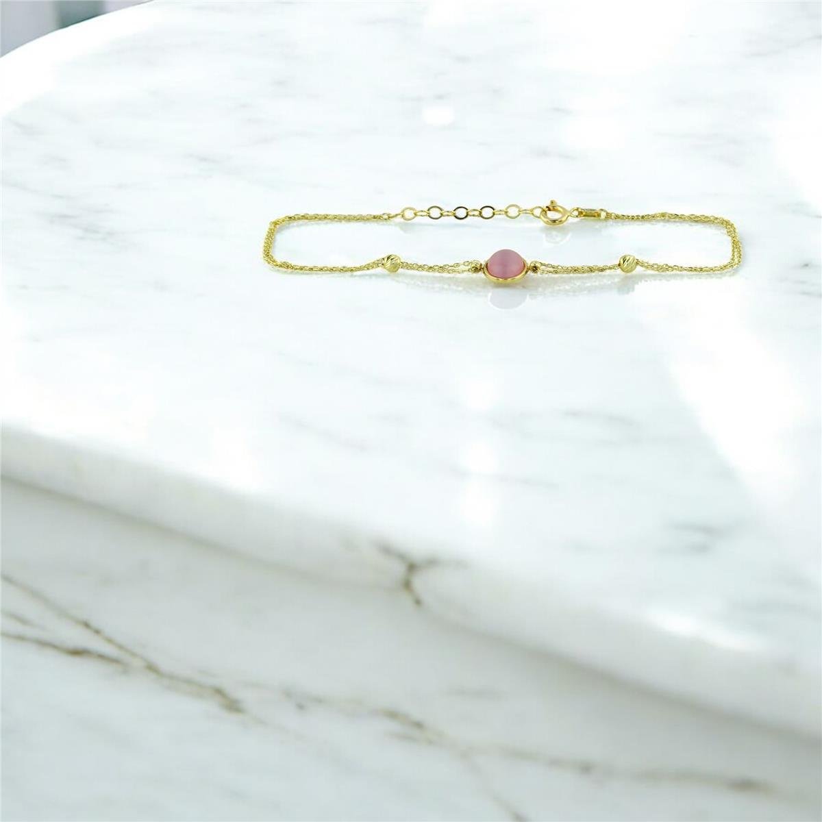 14 Ayar Altın Renkli Bileklik  -  0201400