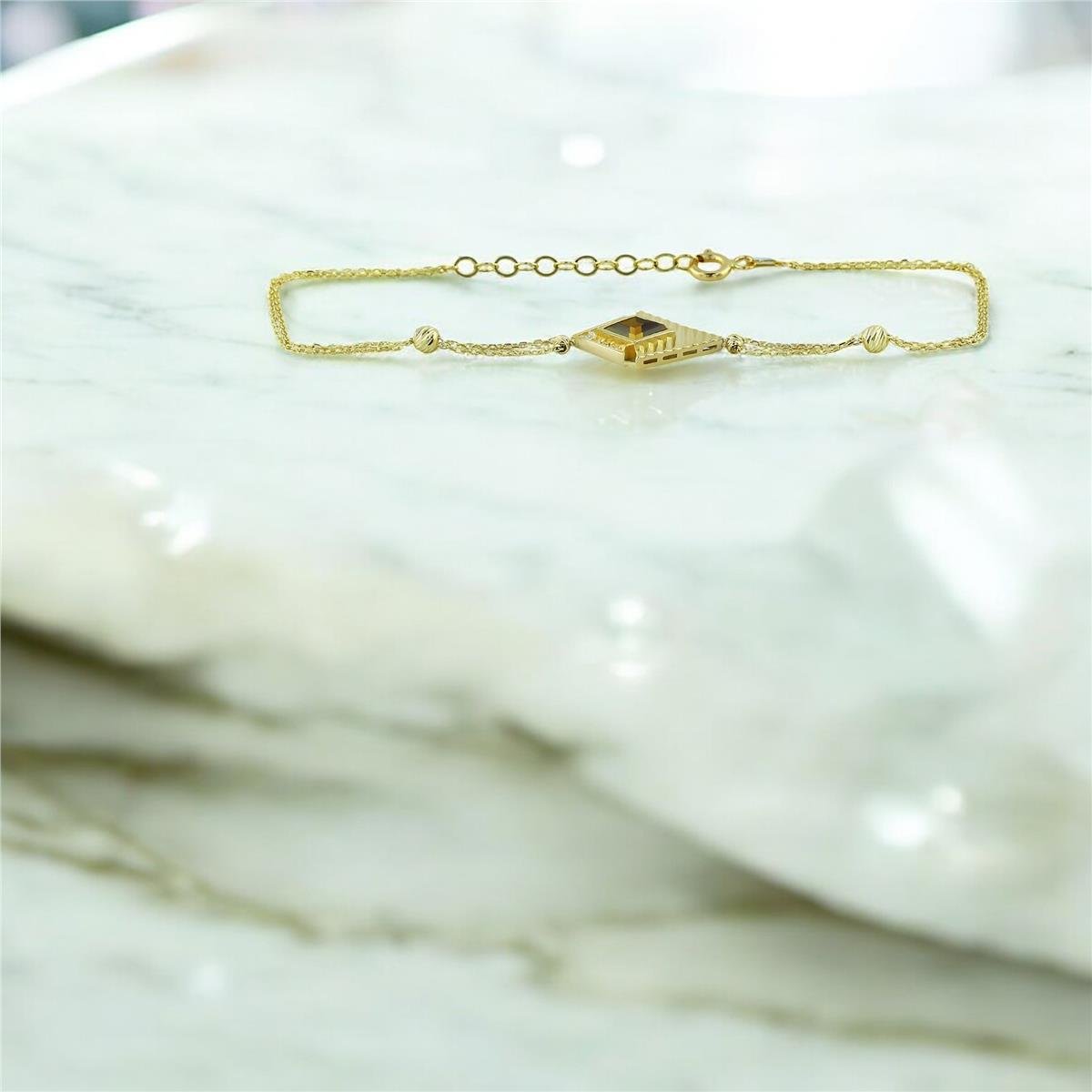 14 Ayar Altın Renkli Bileklik  -  0201403