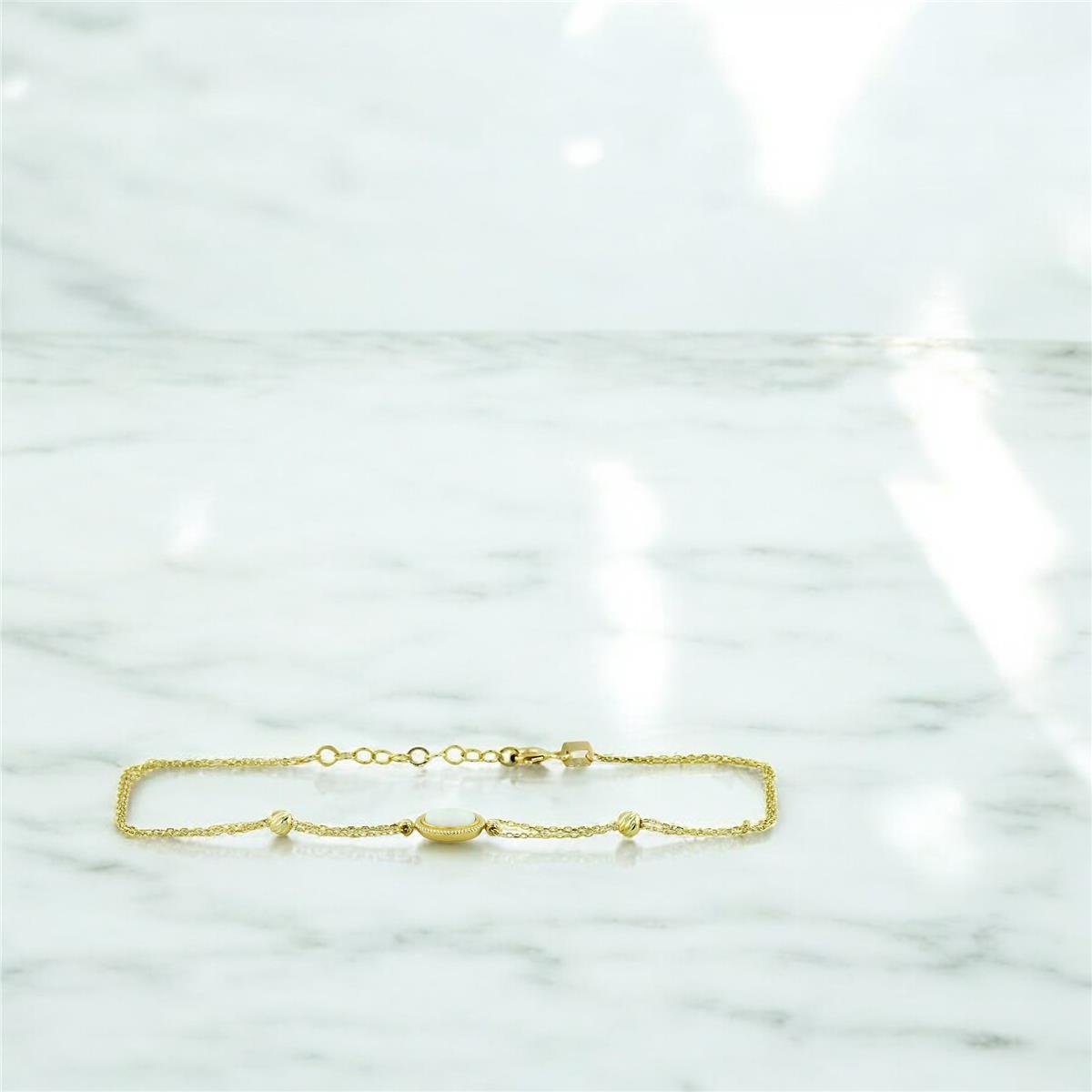 14 Ayar Altın Renkli Bileklik  -  0201404