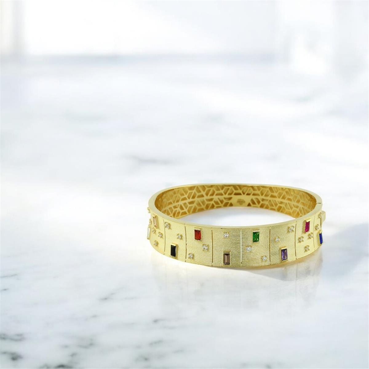 14 Ayar Altın Renkli Bilezik  -  0202318