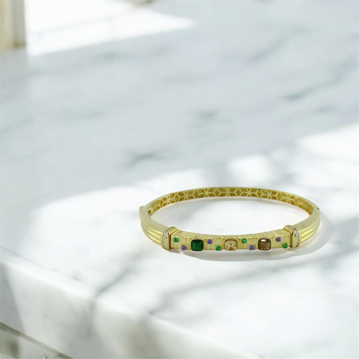 14 Ayar Altın Renkli Bilezik  -  0202319