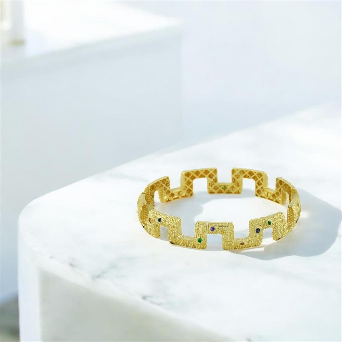 14 Ayar Altın Renkli Bilezik  -  0202327