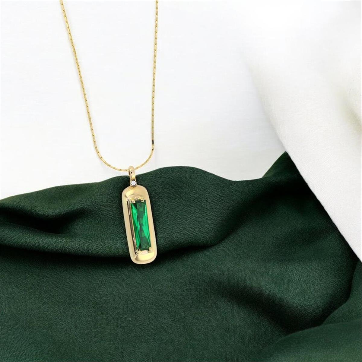 14 Ayar Altın Renkli Kolye  -  0188606