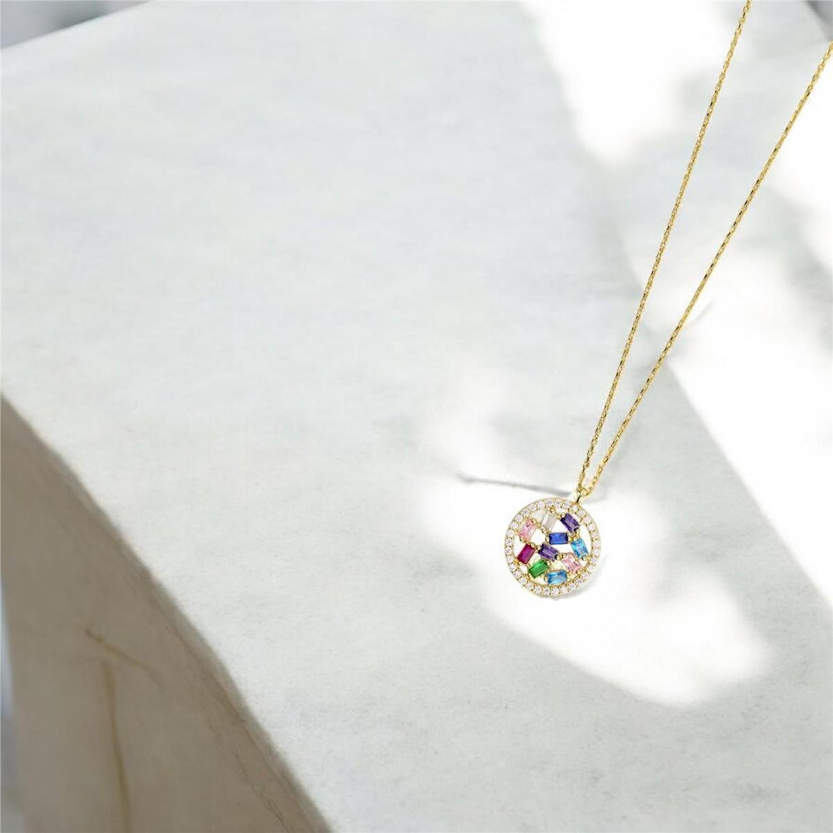 14 Ayar Altın Renkli Kolye  -  0191631