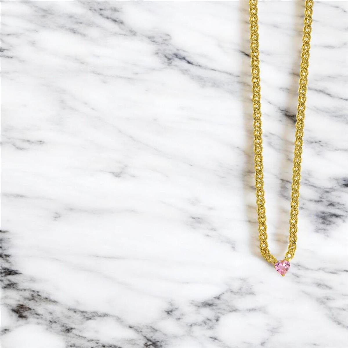 14 Ayar Altın Renkli Kolye  -  0192605