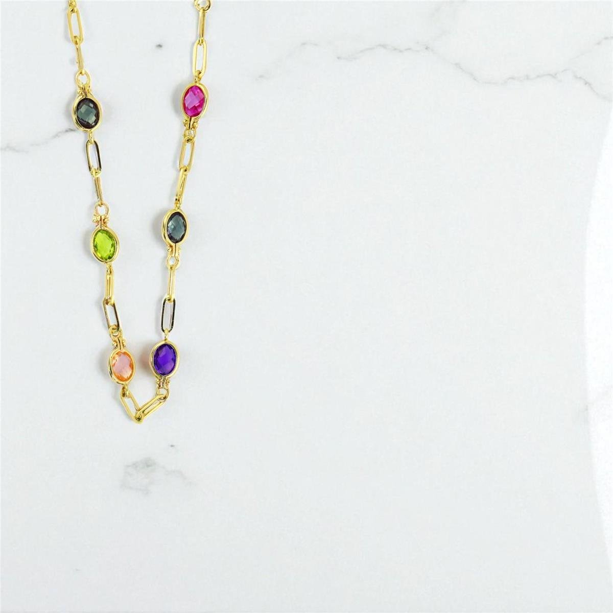 14 Ayar Altın Renkli Kolye  -  0197796